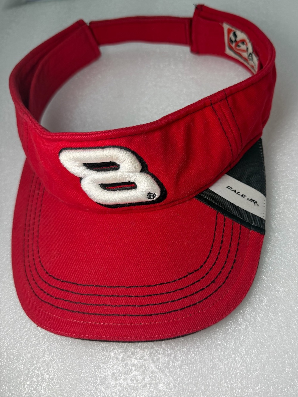 Vintage 2000s Dale Earnhardt Jr. #8 NASCAR sun visor by Chase Authentics